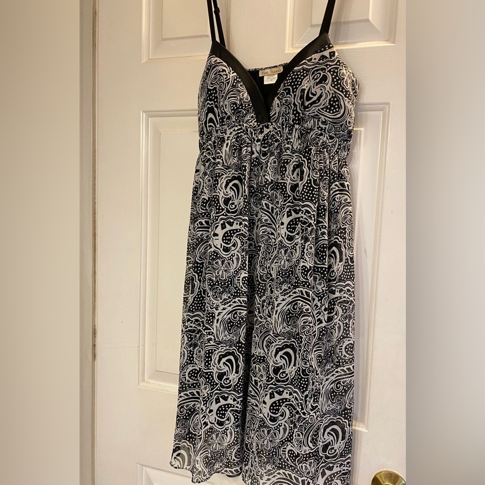 Black and White Paisley Dress size M